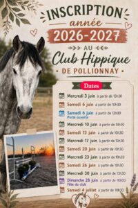 inscription club hippique 2026 2017